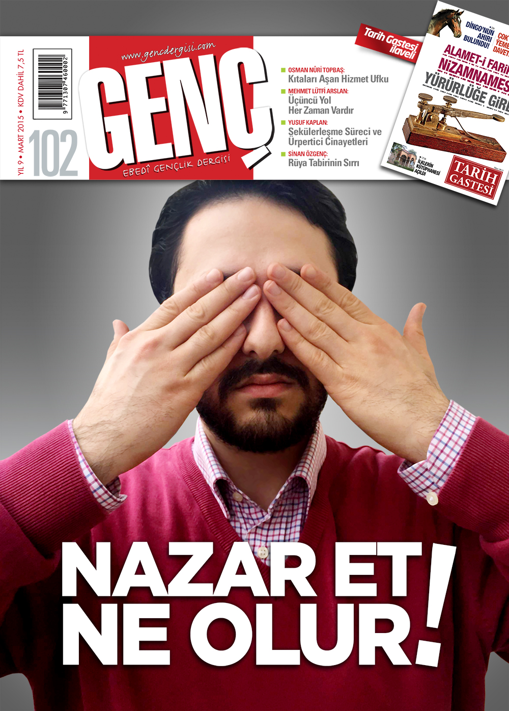Genç Dergi 102. sayı kapağı — Mart 2015