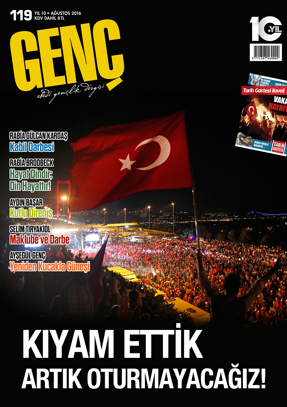 Genç Dergi 119. sayı kapağı — Ağustos 2016