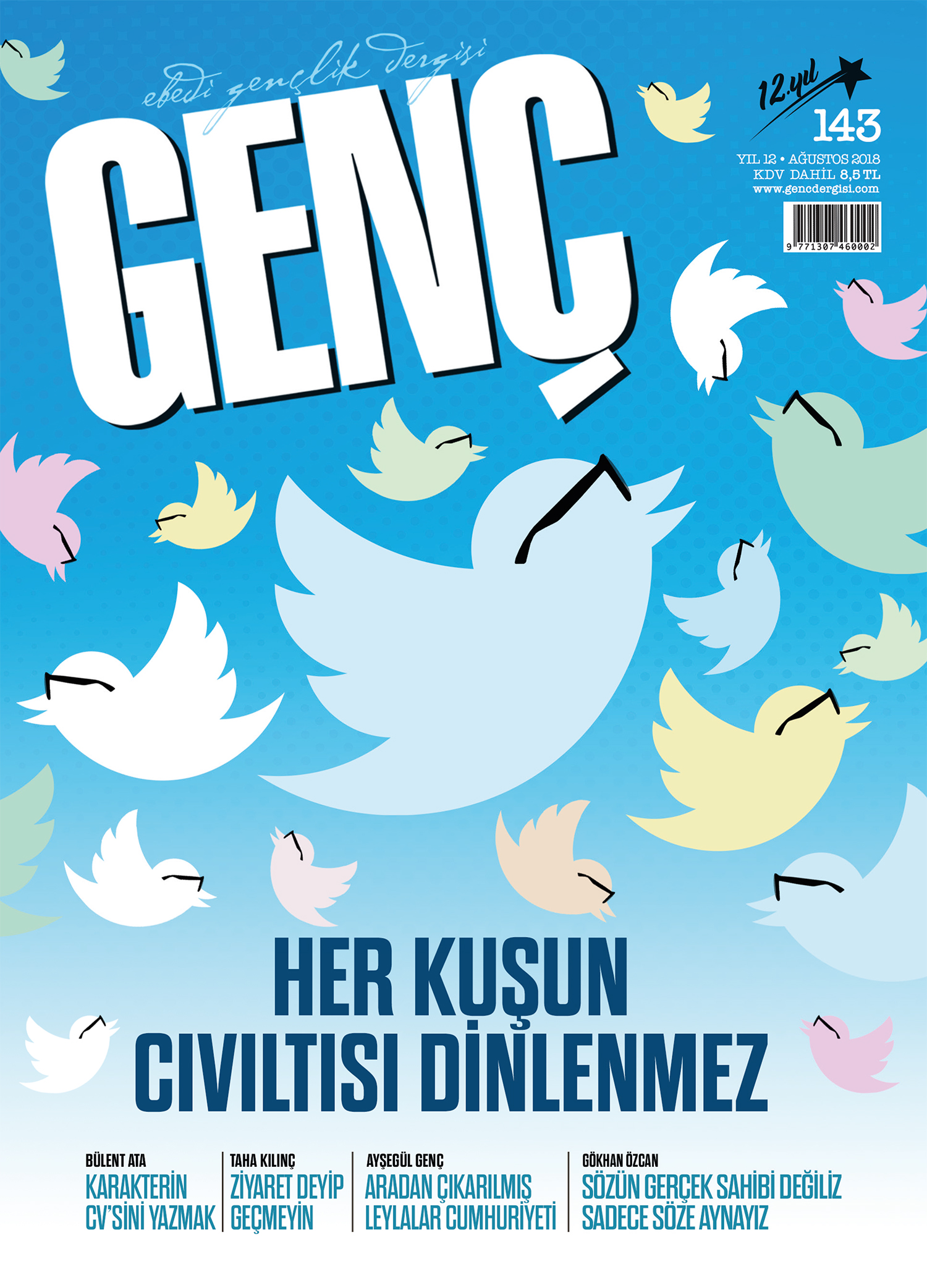 Genç Dergi 143. sayı kapağı — Ağustos 2018