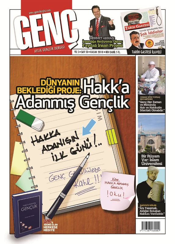 Genç Dergi 50. sayı kapağı — Kasım 2010