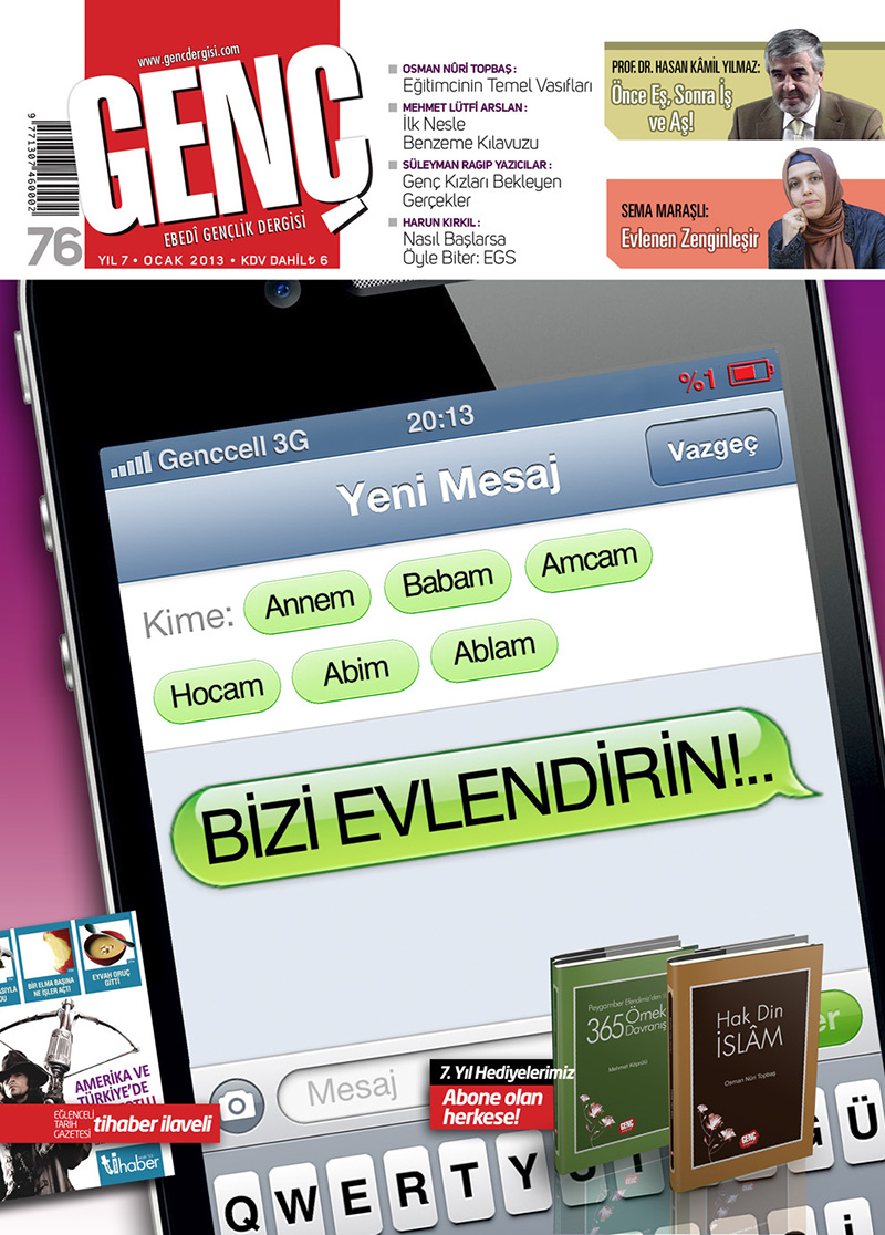 Genç Dergi 76. sayı kapağı — Ocak 2013