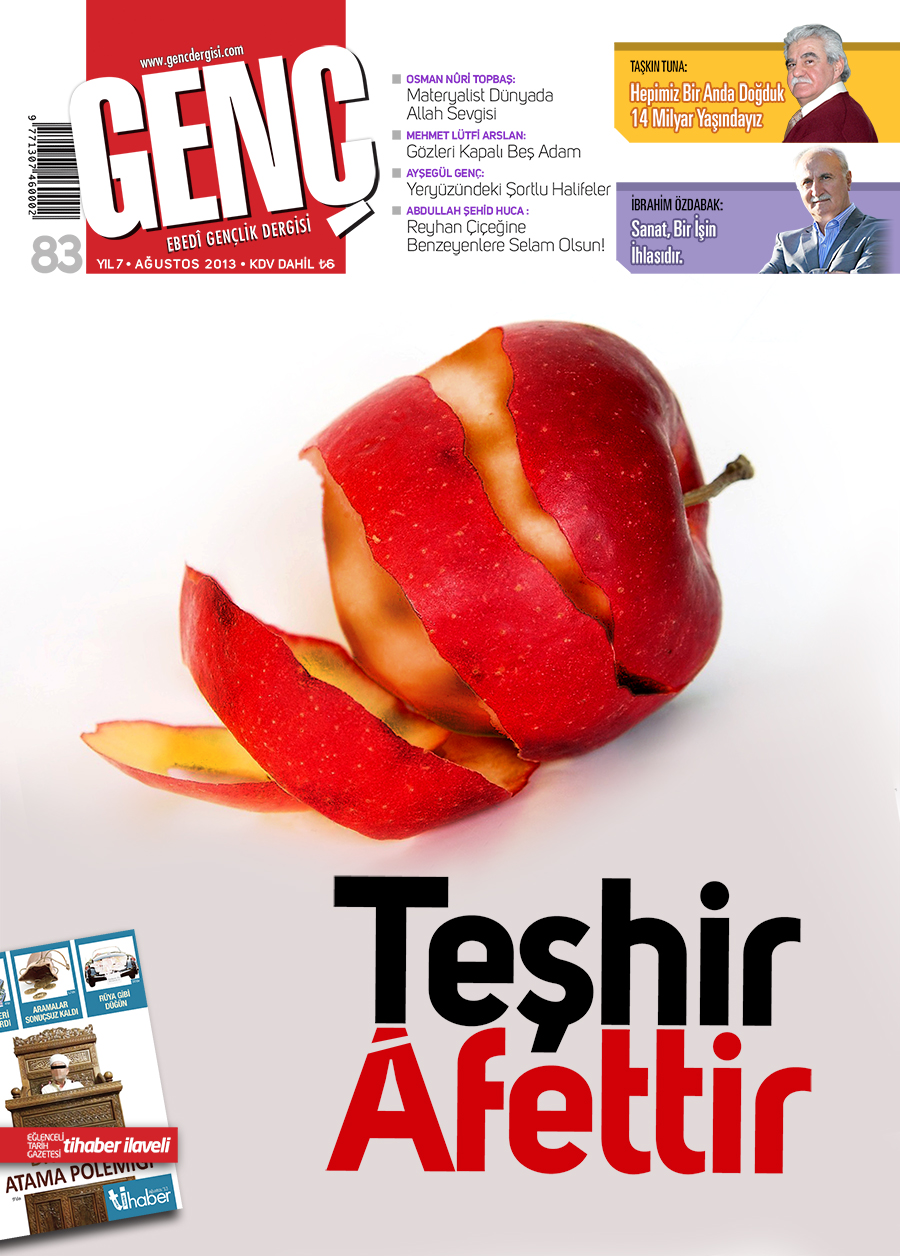 Genç Dergi 83. sayı kapağı — Ağustos 2013