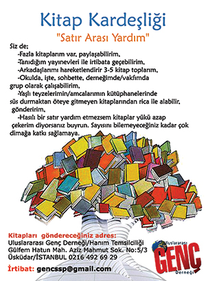 Genç Gönüllüler Kitap Kardeşliği "Satır Arası Yardım"