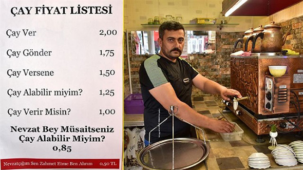 Çay Tarifesi