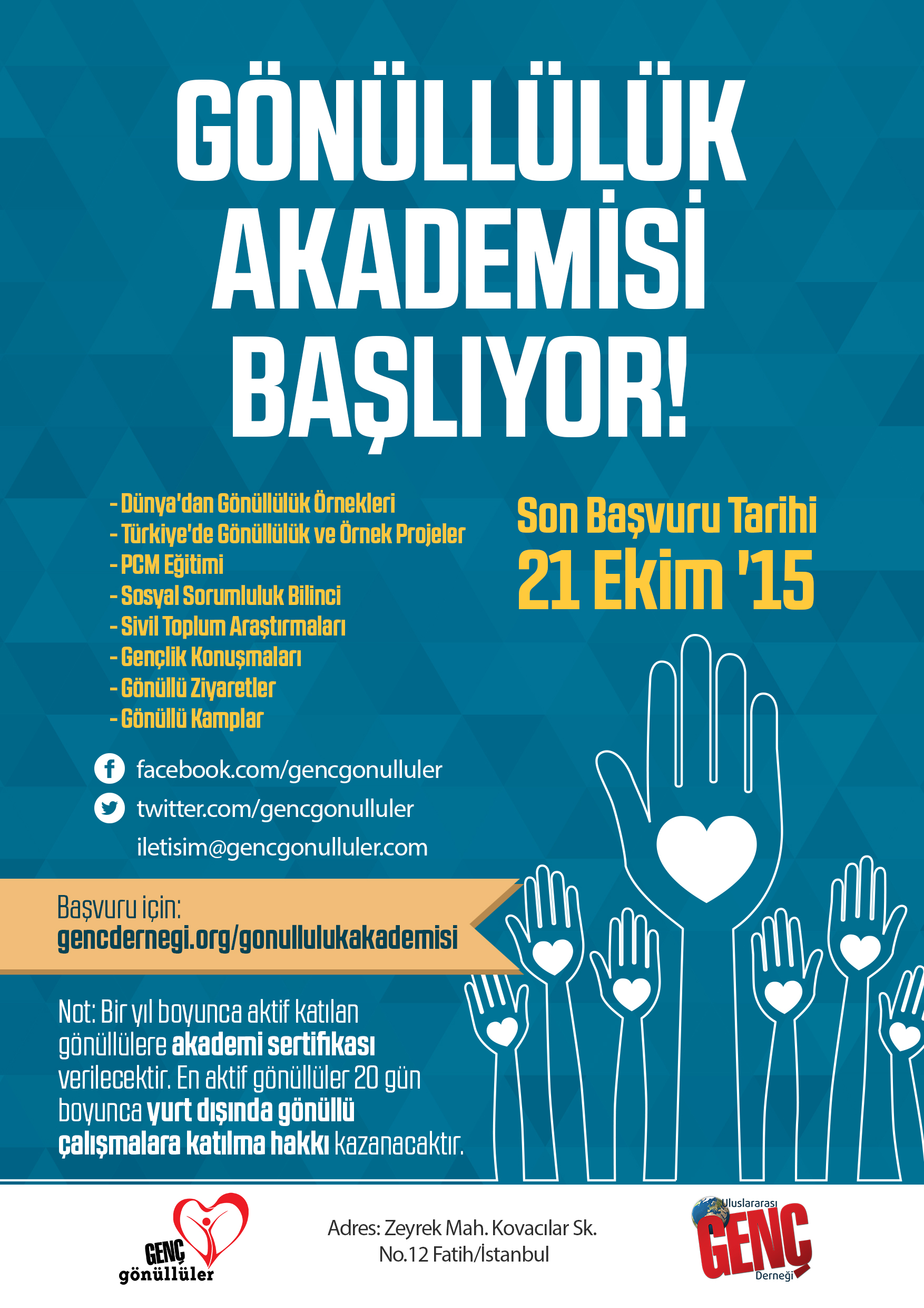 Gönüllülük Akademisi Başlıyor!