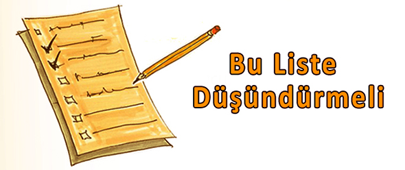 Bu Liste Düşündürmeli