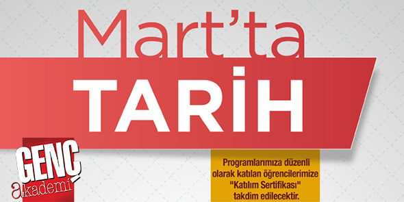 "Mart`ta Tarih" Seminerleri Başlıyor!