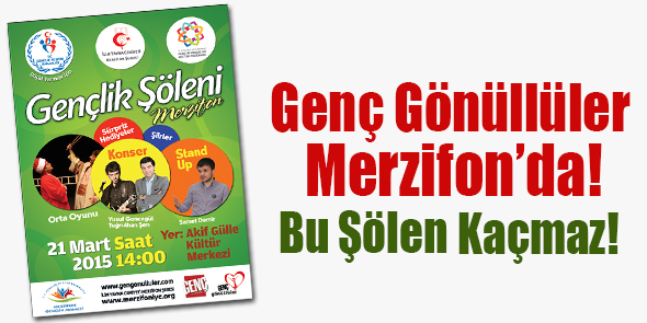 Genç Gönüllüler Merzifon`da! Bu Şölen Kaçmaz!