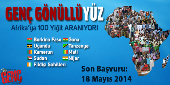 AFRİKA`YA GENÇ GÖNÜLLÜ`YÜZ`