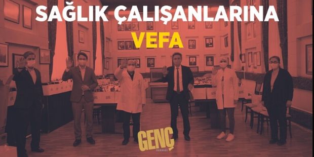 Genç Derneği`nden Sağlık Çalışanlarına Vefa
